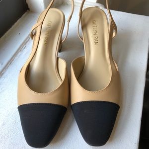 Kaitlyn Pan Chanel-inspired heeled slingbacks